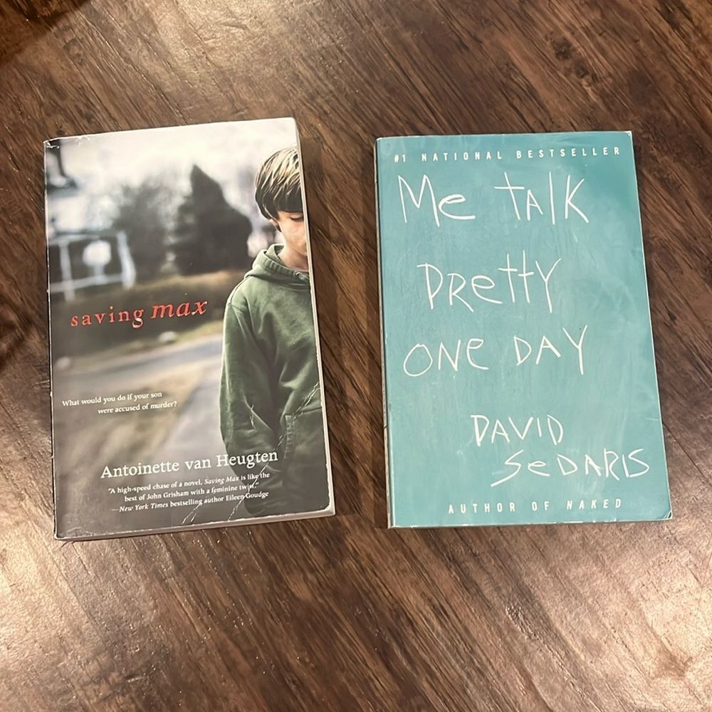 Book bundle: saving max & me talk pretty one day